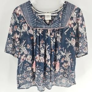 Knox Rose floral, flowy, bohemiam top